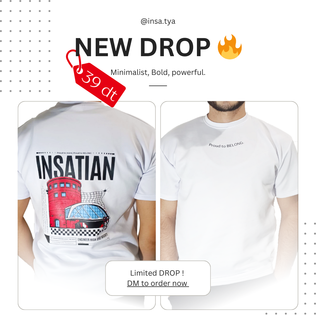 INSATIAN 1ST EDITION WHITE TSHIRT